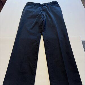 Dockers Mens 32x32 Black Straight Fit Dress Pants